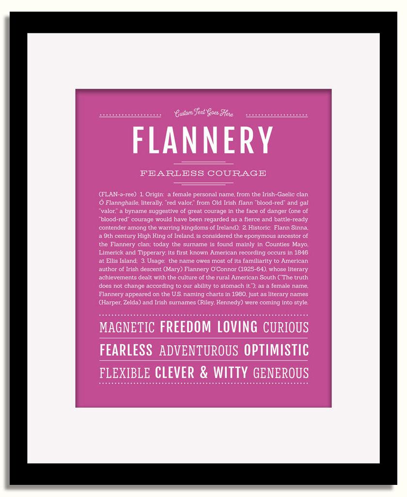 Frame Options | Dark Pink | Black Frame, Matted