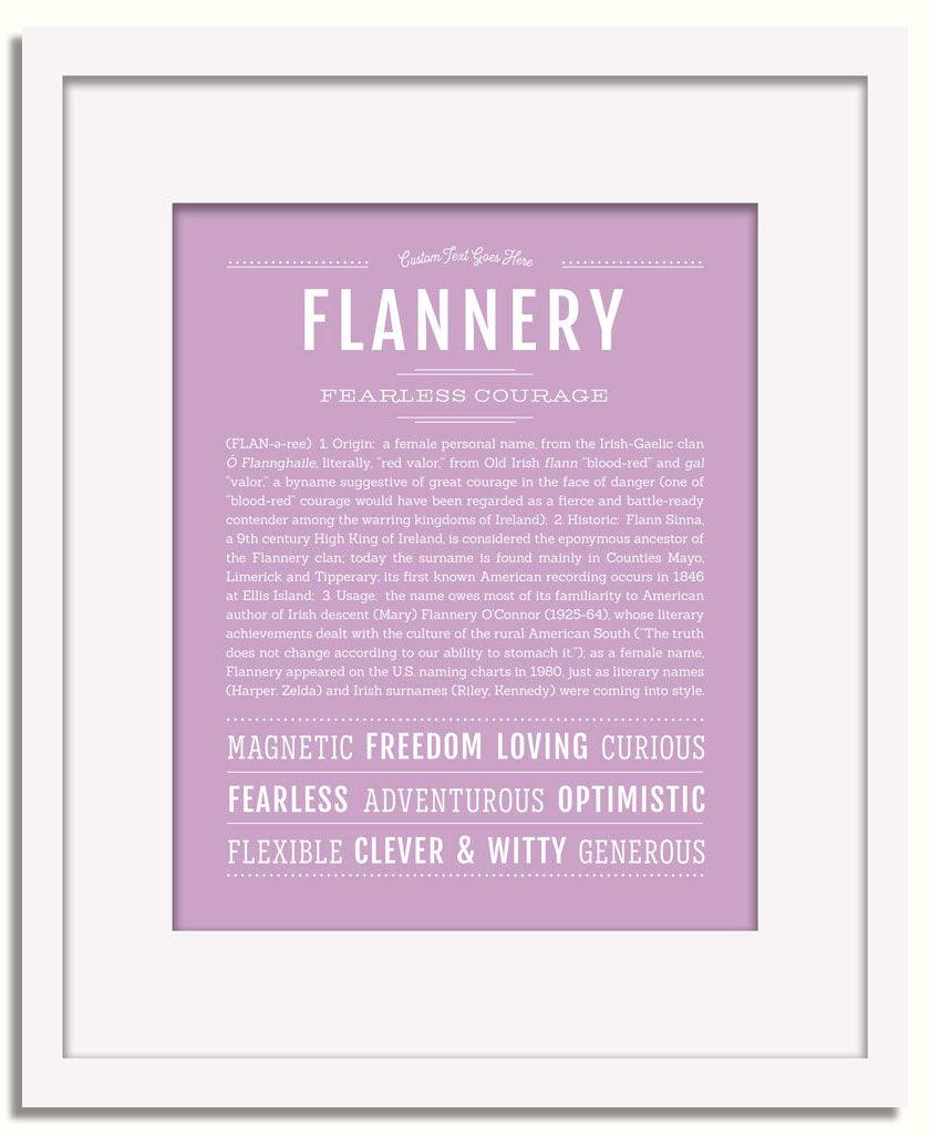 Frame Options | Lilac | White Frame, Matted