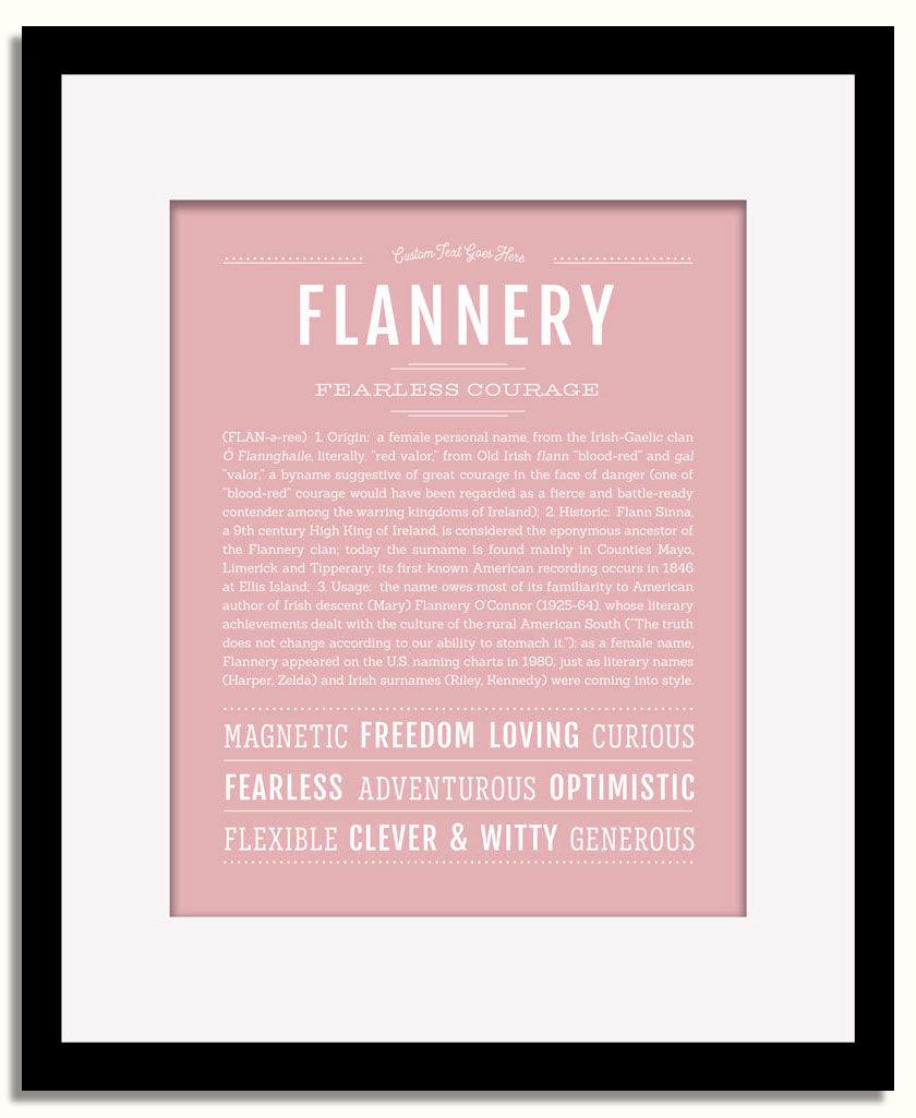 Frame Options | Dusty Rose | Black Frame, Matted