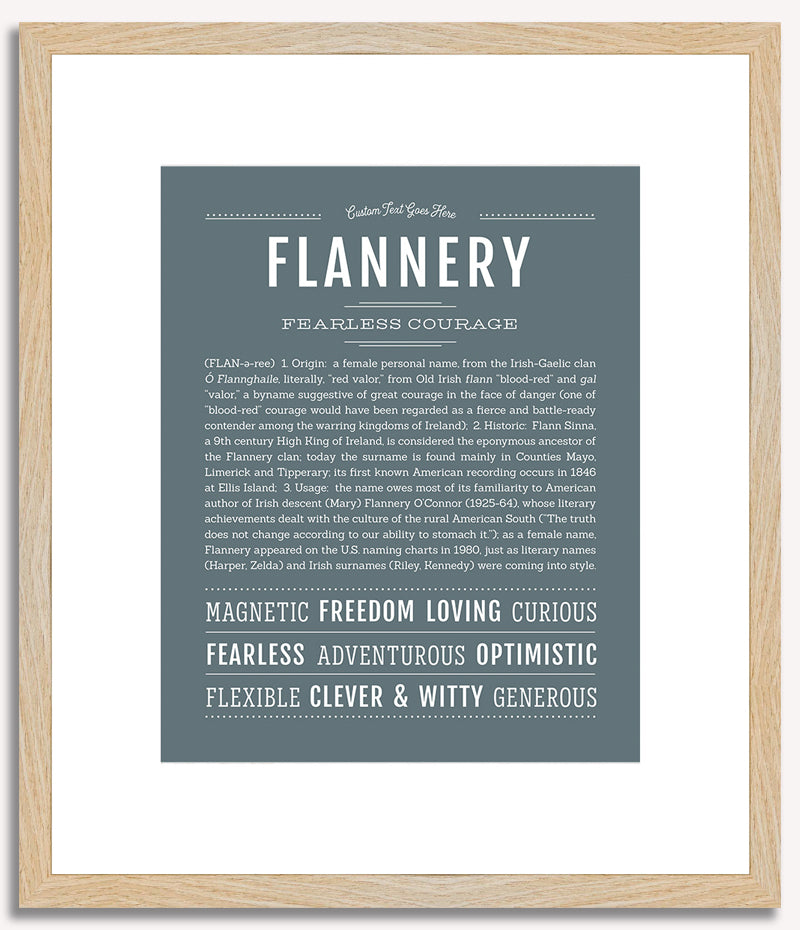 Flannery | Name Art Print