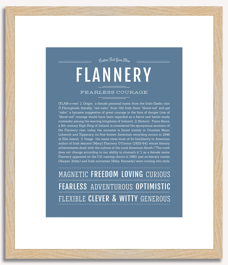 Flannery | Name Art Print