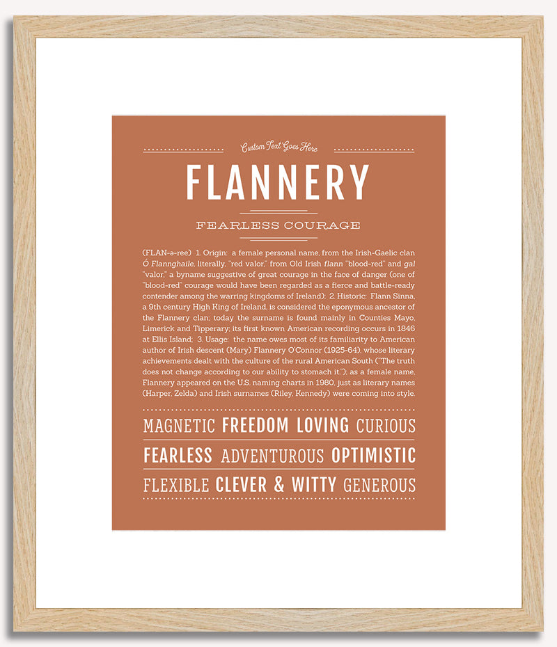 Flannery | Name Art Print