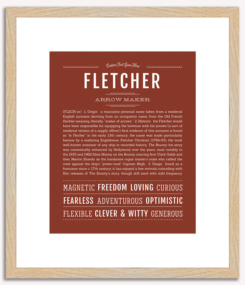 Fletcher | Name Art Print