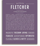 Fletcher | Name Art Print – Name Stories