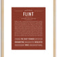 Flint | Name Art Print