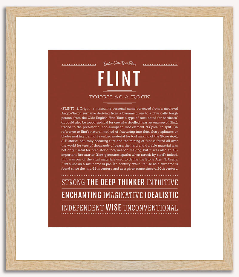 Flint | Name Art Print