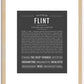 Flint | Name Art Print