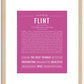 Flint | Name Art Print