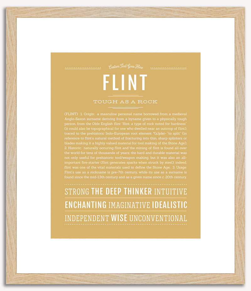 Flint | Name Art Print