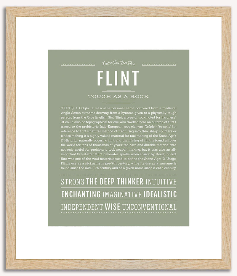 Flint | Name Art Print