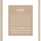 Flint | Name Art Print