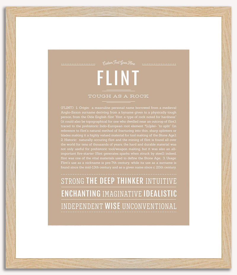 Flint | Name Art Print