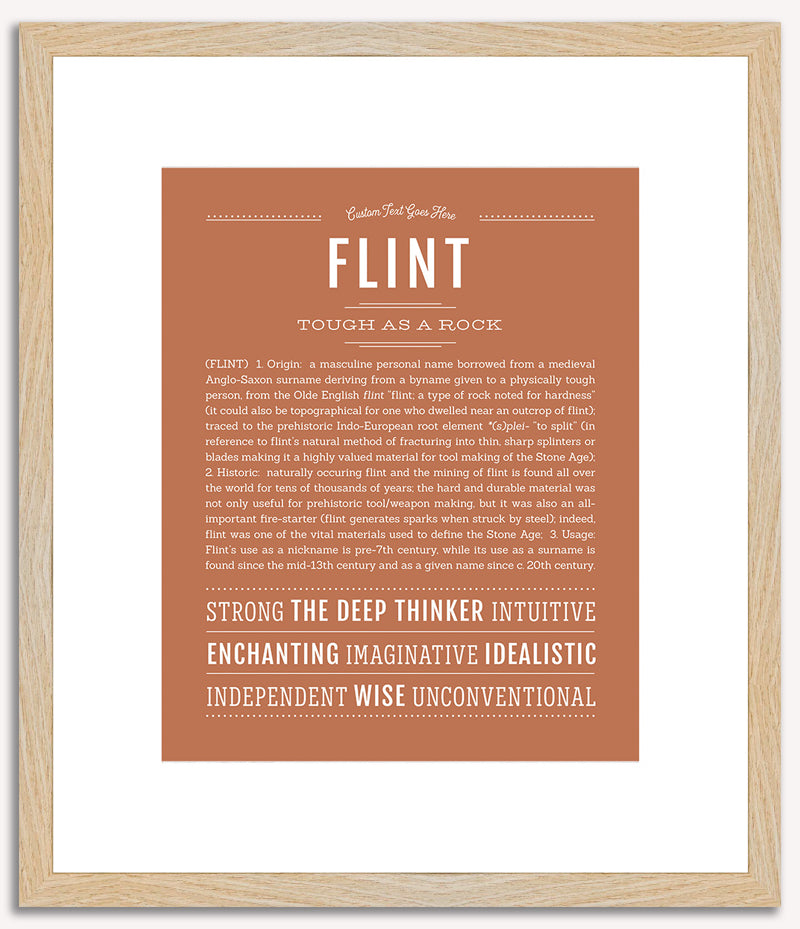 Flint | Name Art Print