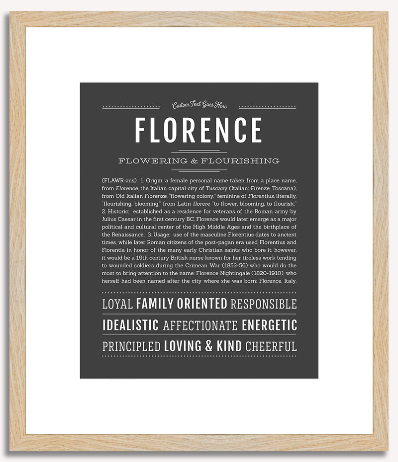 Florence | Name Art Print