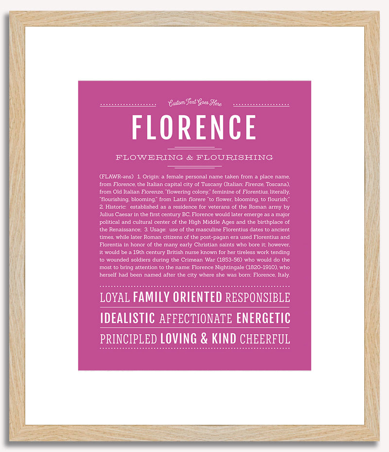 Florence | Name Art Print