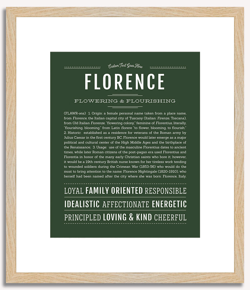 Florence | Name Art Print