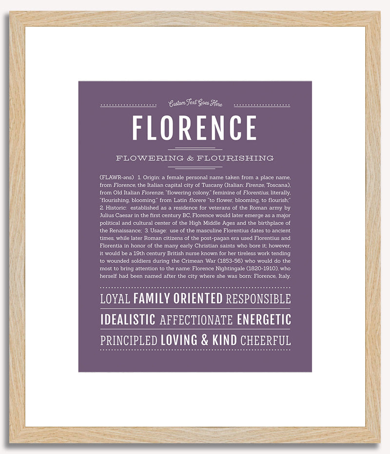 Florence | Name Art Print