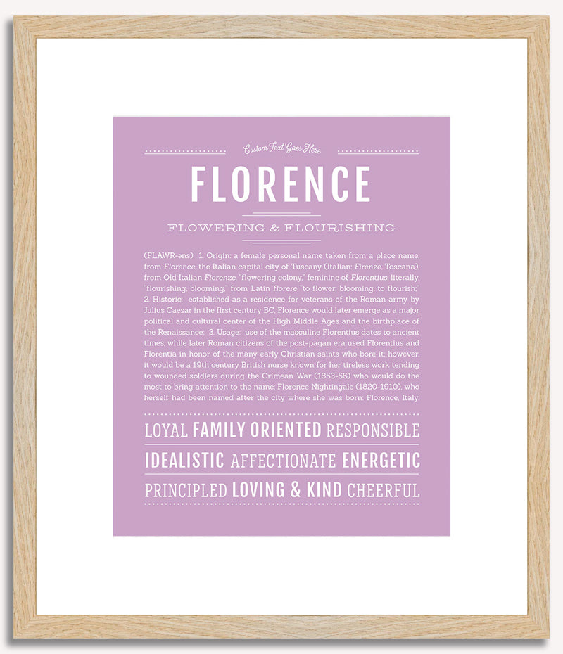 Florence | Name Art Print