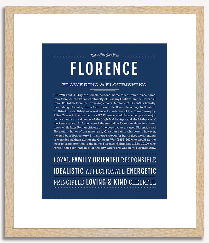 Florence | Name Art Print