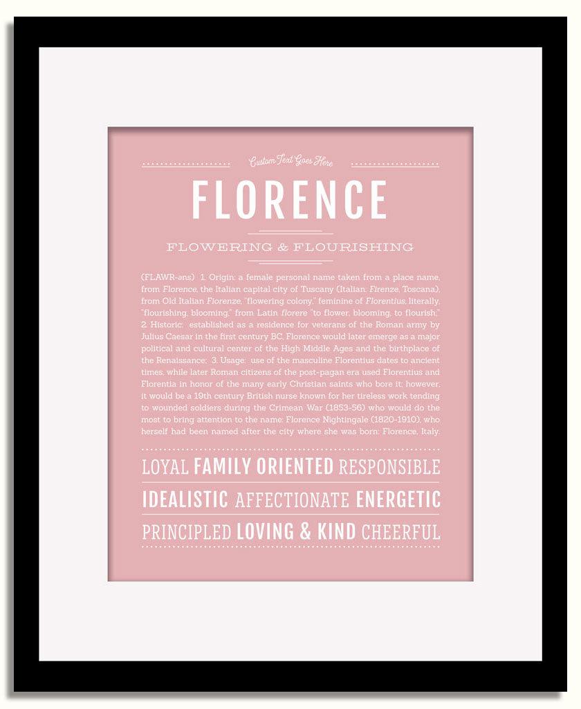 Frame Options | Dusty Rose | Black Frame, Matted