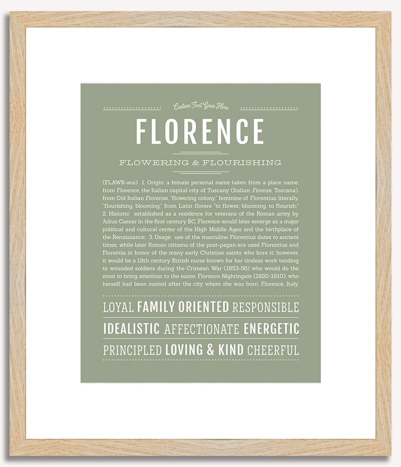 Florence | Name Art Print