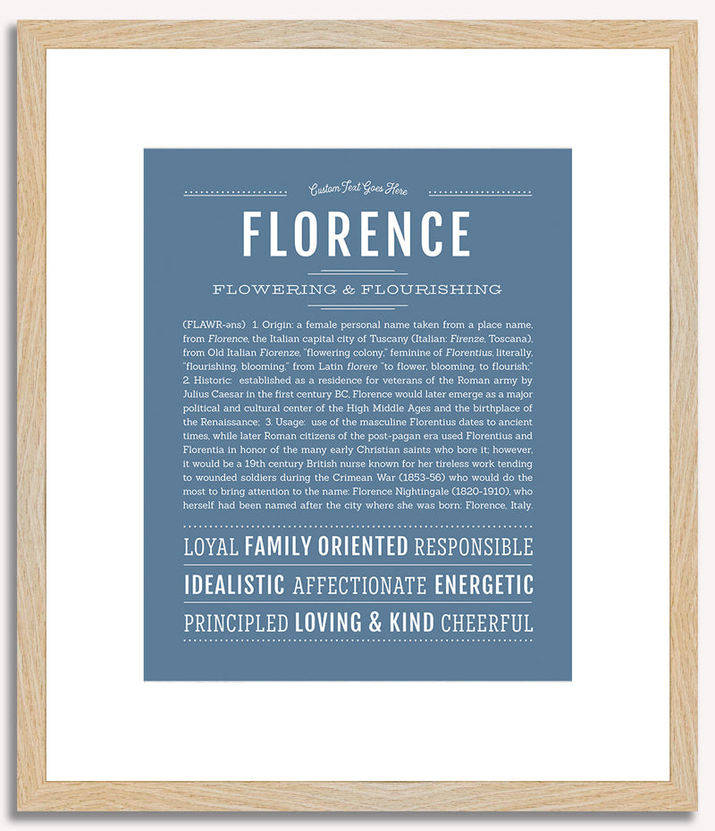 Florence | Name Art Print