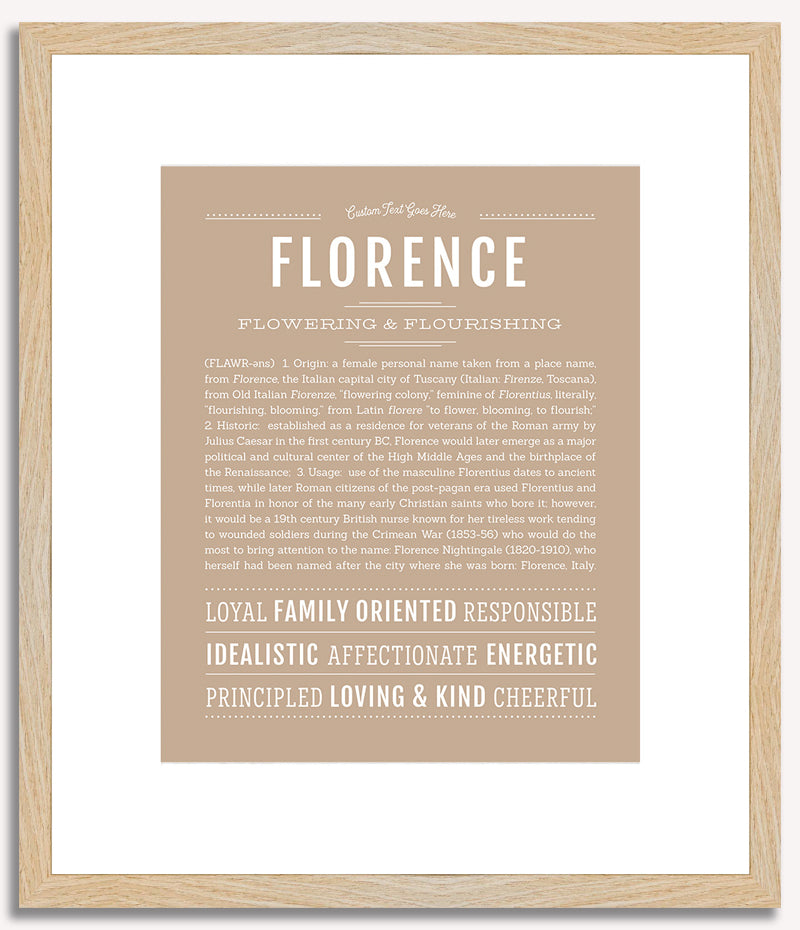 Florence | Name Art Print