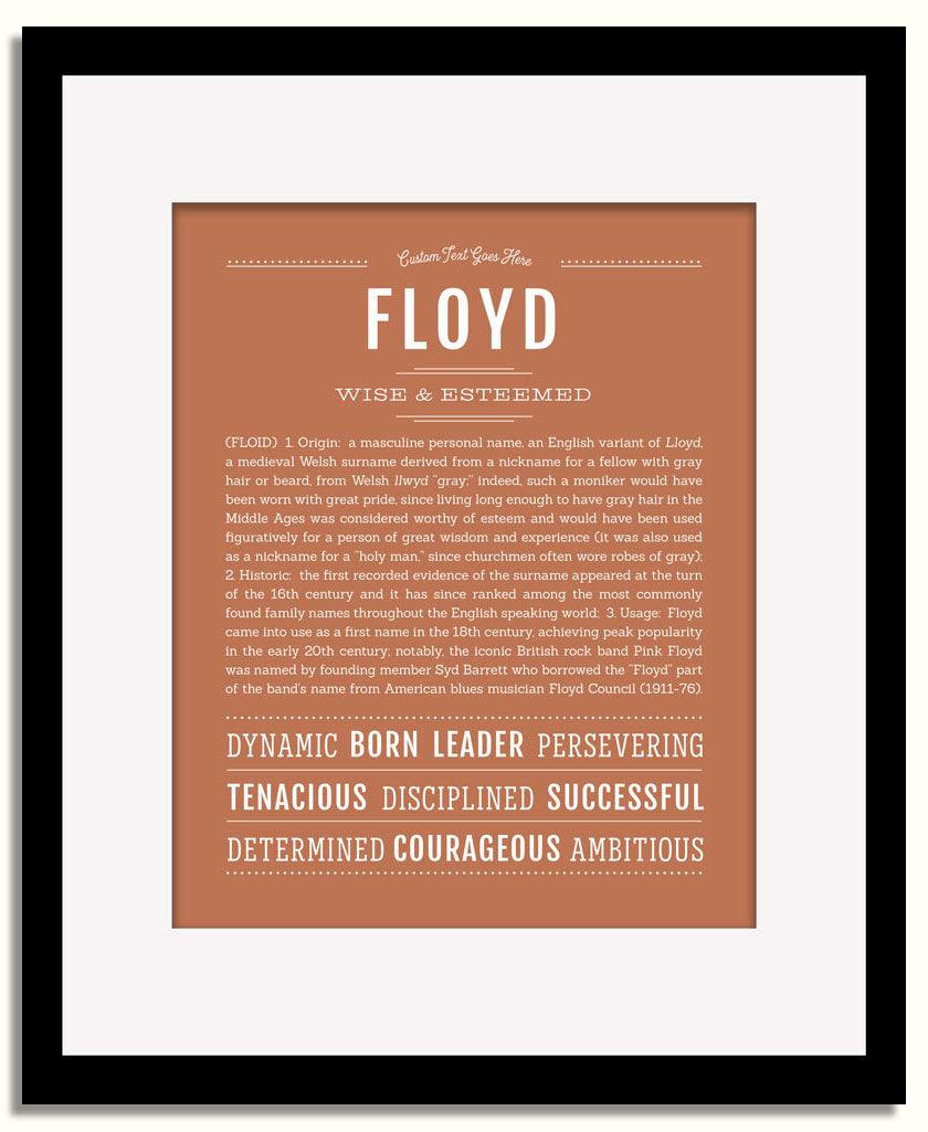 Frame Options | Terra Cotta | Black Frame, Matted