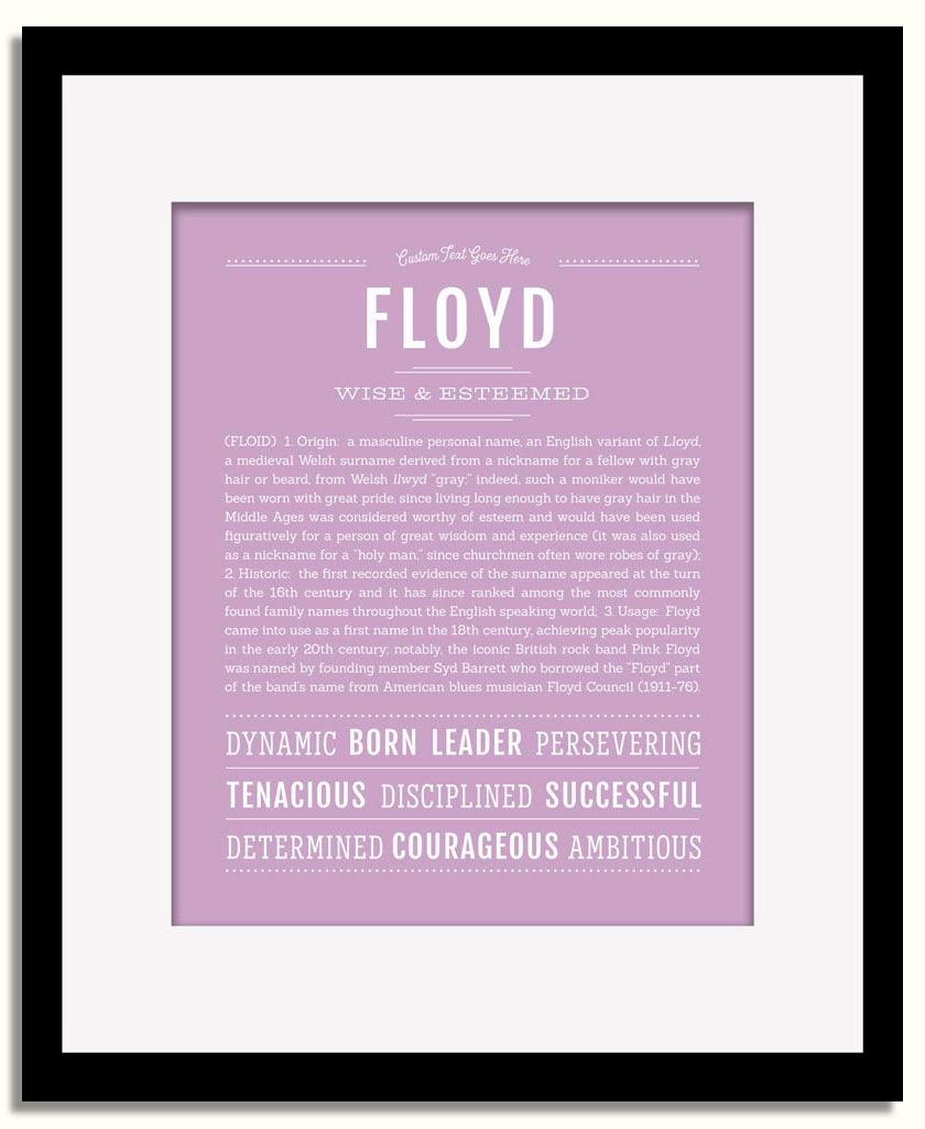 Frame Options | Lilac | Black Frame, Matted