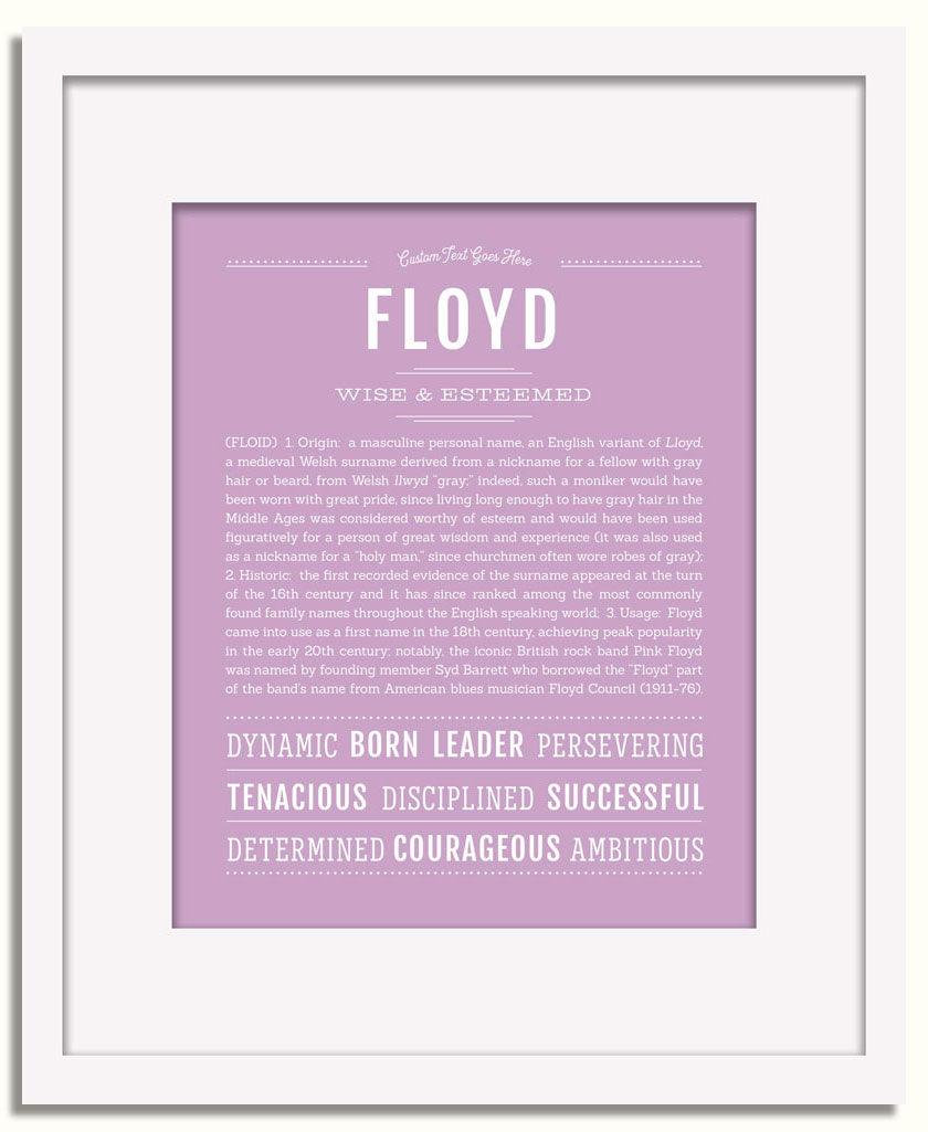 Frame Options | Lilac | White Frame, Matted