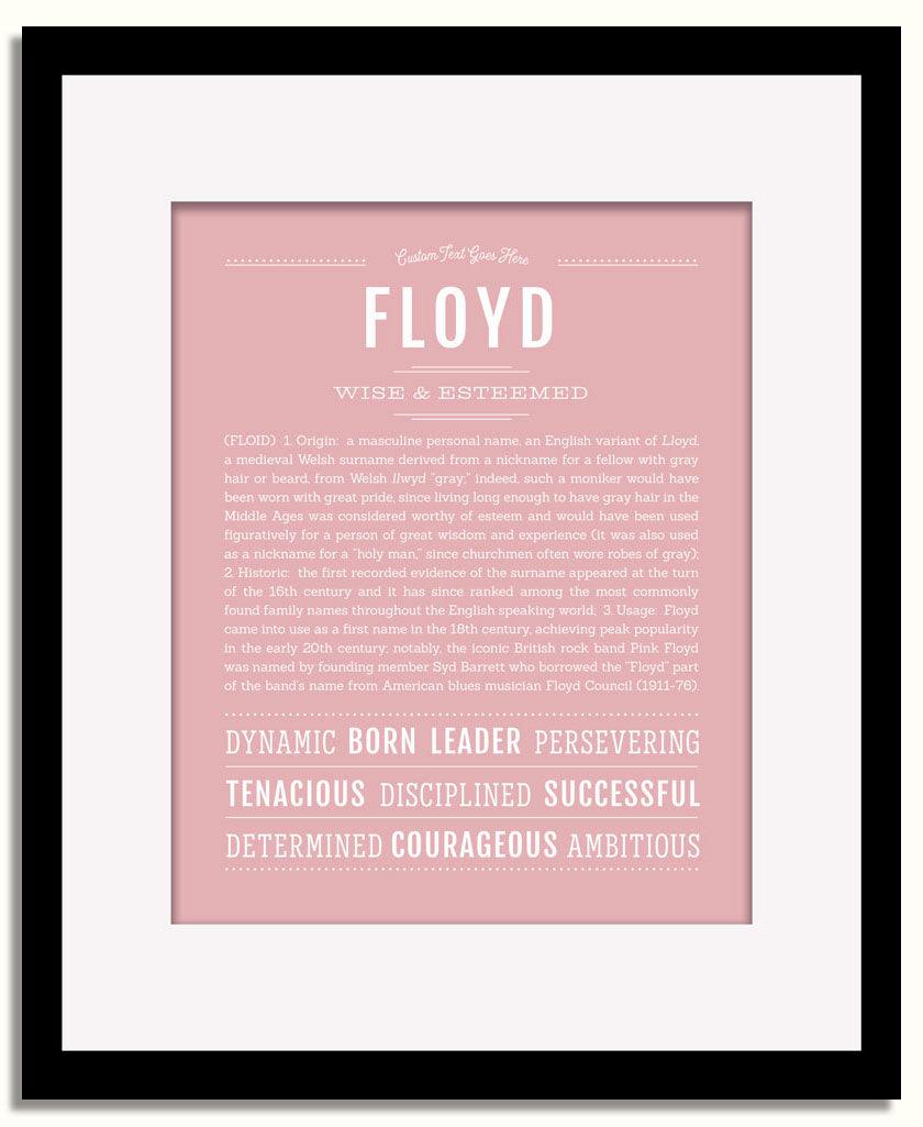 Frame Options | Dusty Rose | Black Frame, Matted