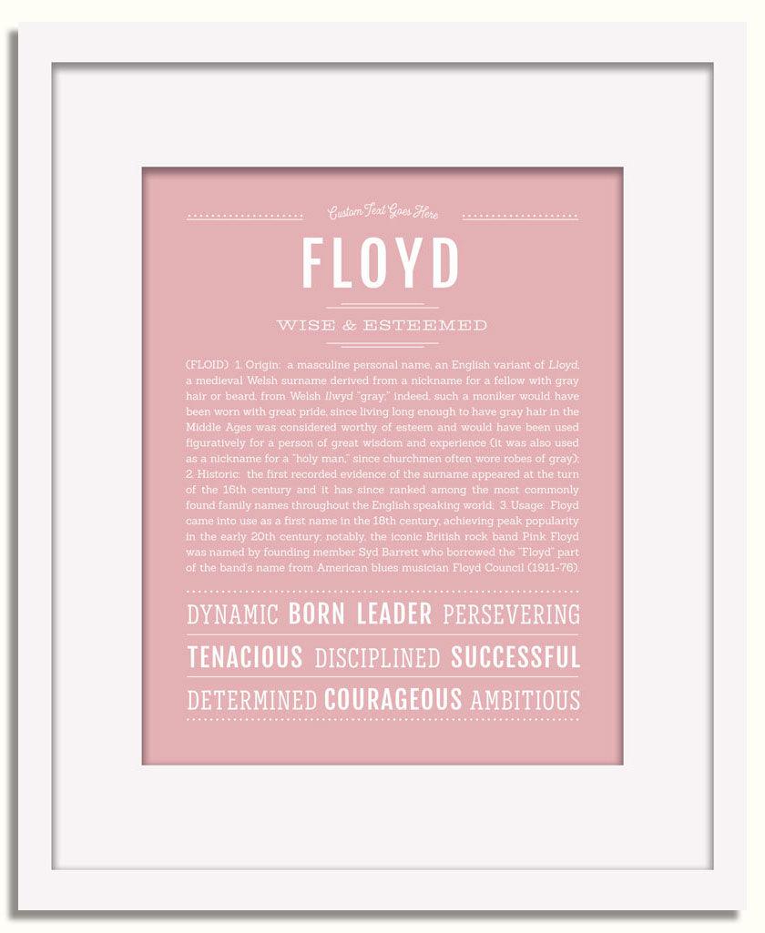 Frame Options | Dusty Rose | White Frame, Matted