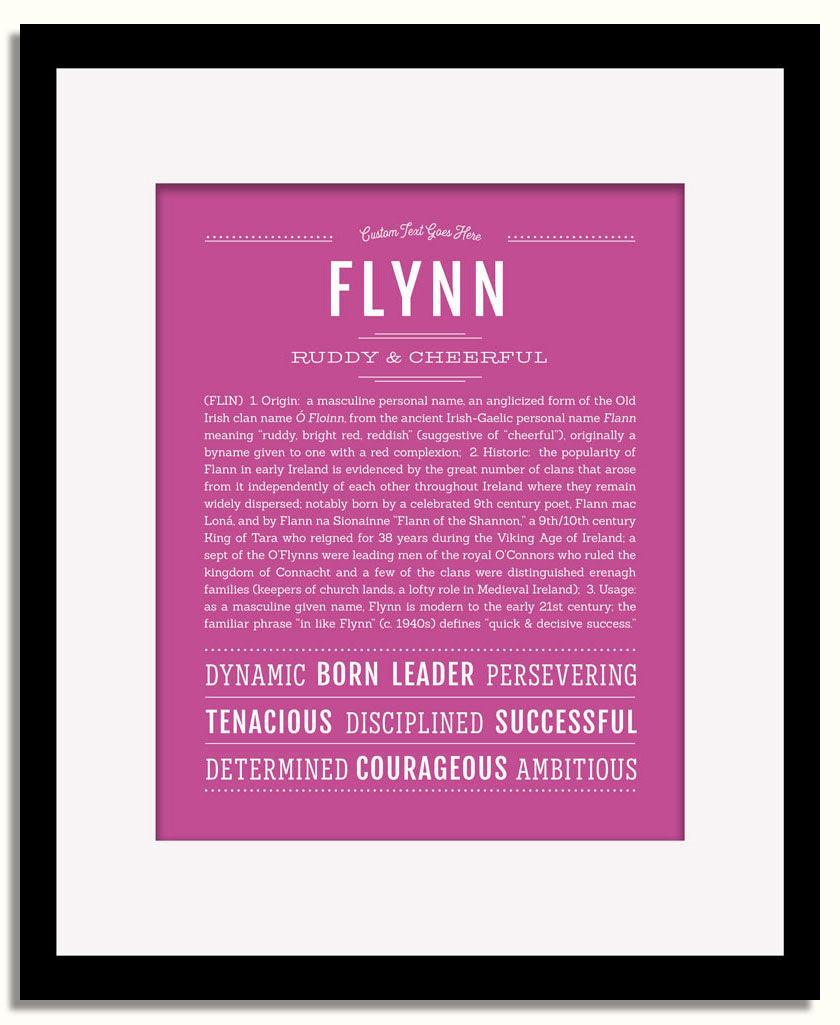 Frame Options | Dark Pink | Black Frame, Matted