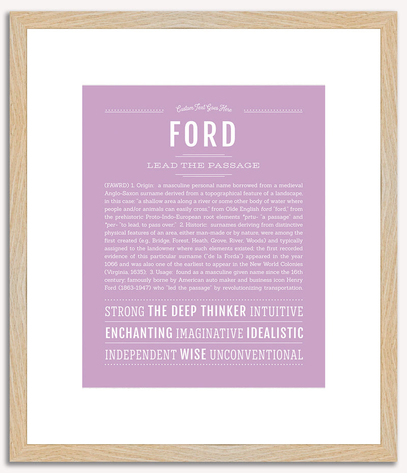 Ford | Name Art Print