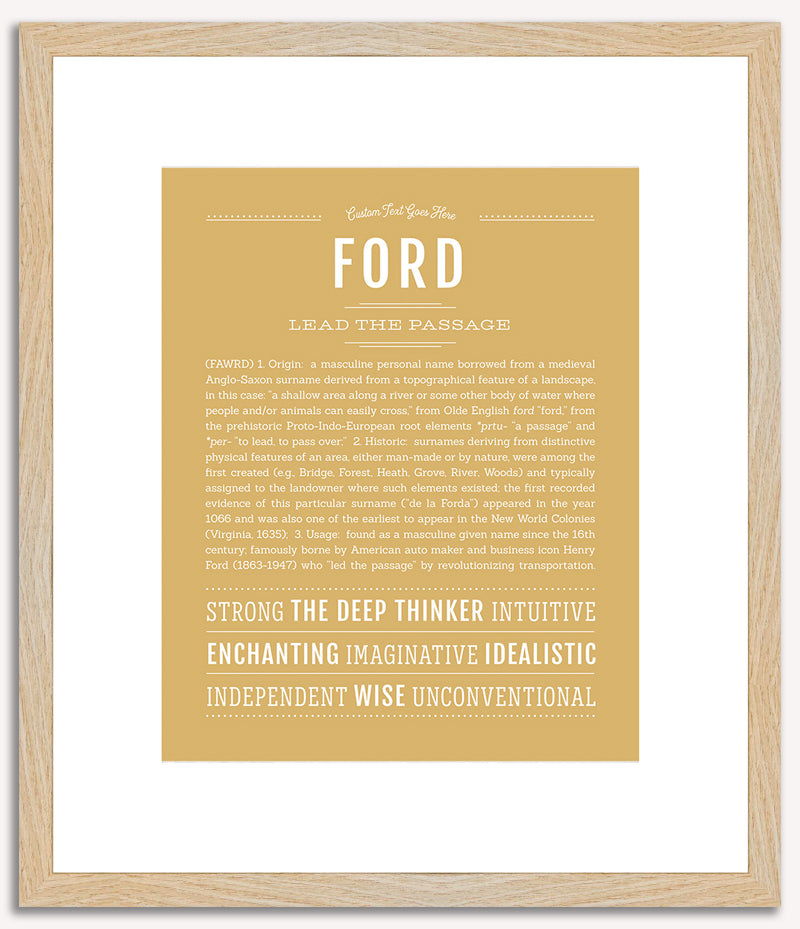 Ford | Name Art Print