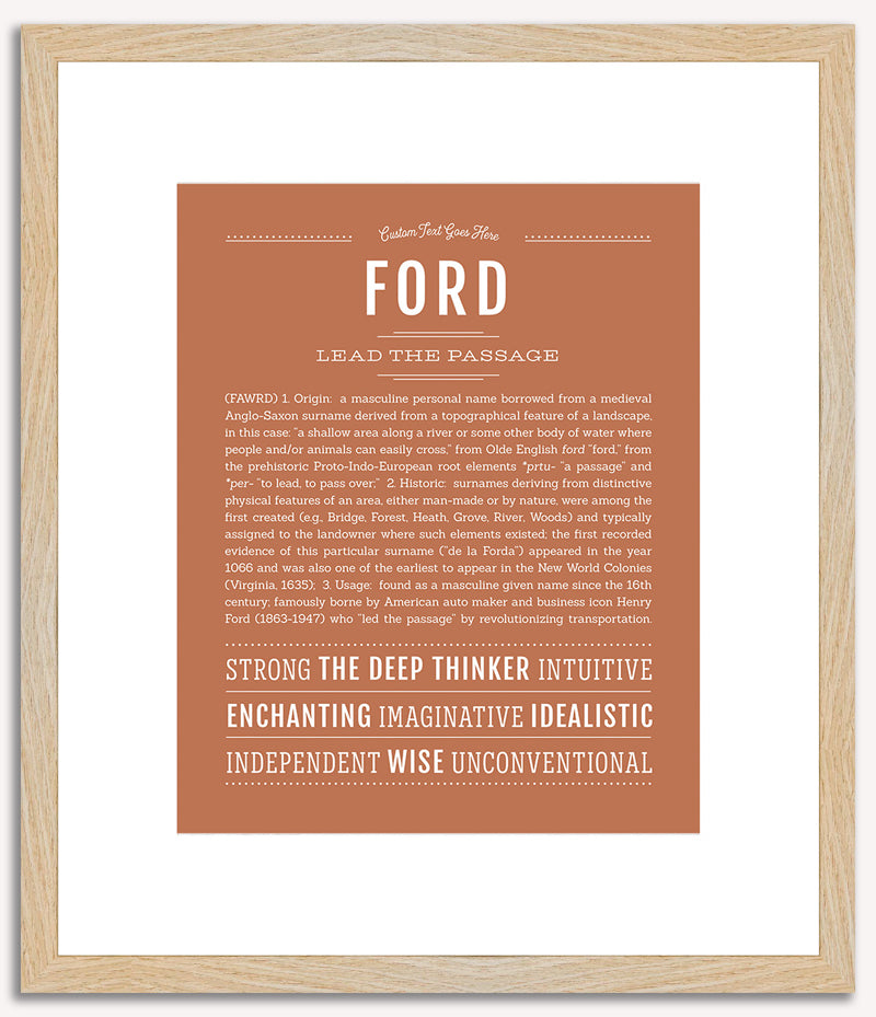 Ford | Name Art Print