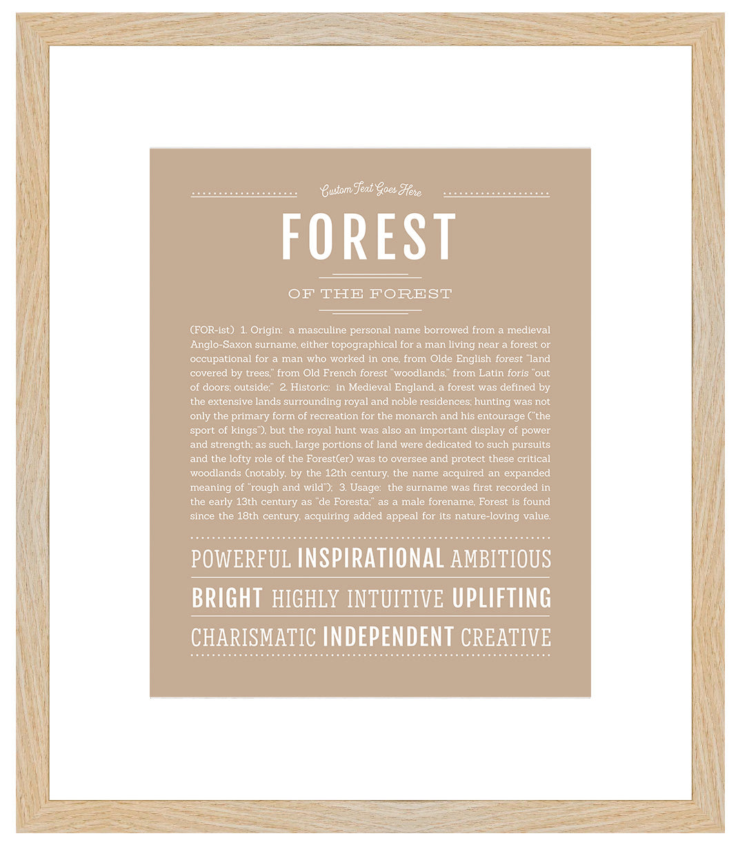 Forest | Name Art Print