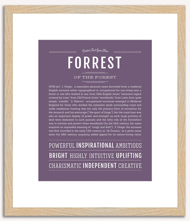 Forrest | Name Art Print