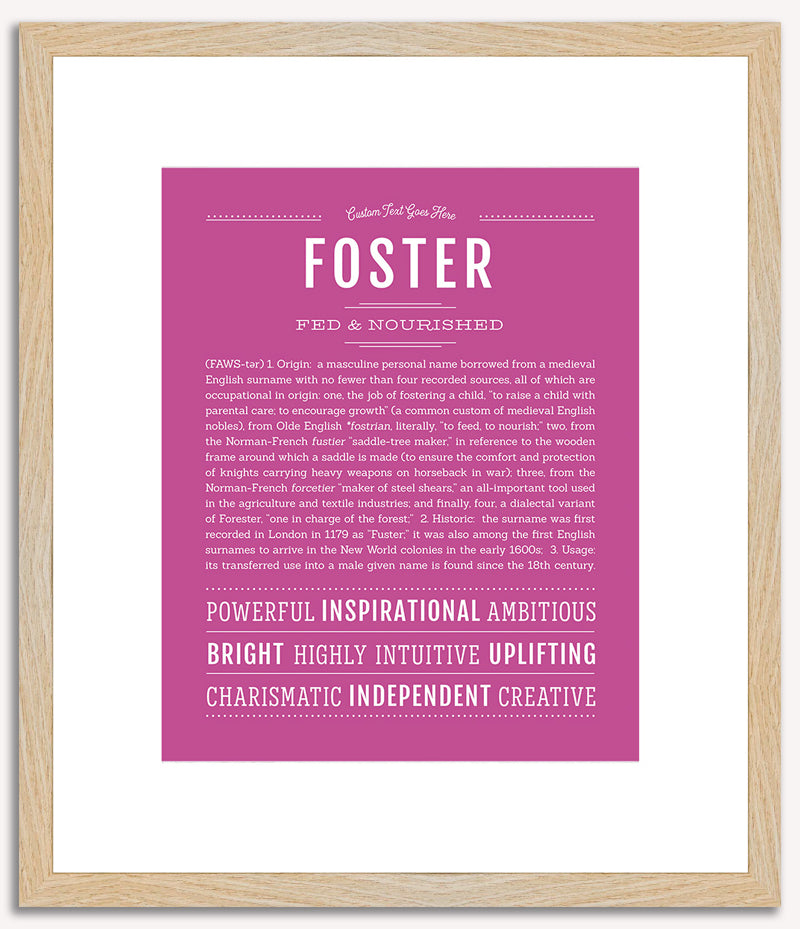 Foster | Name Art Print