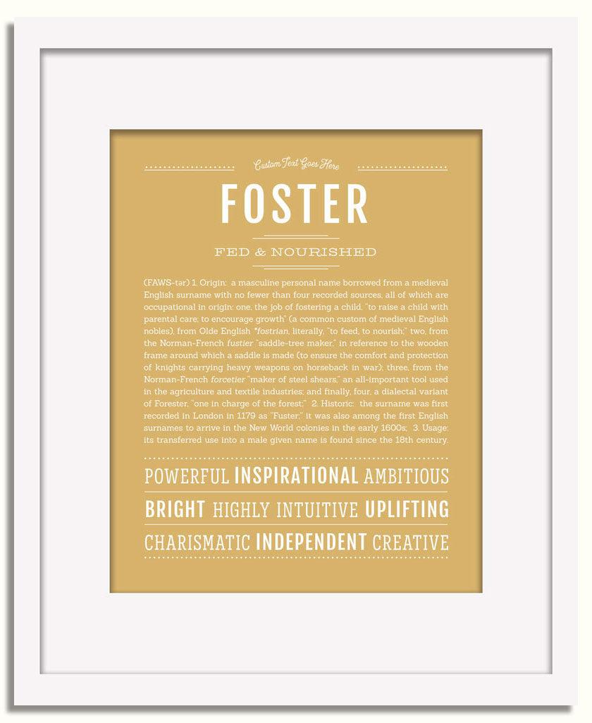 Frame Options | Matte Gold | White Frame, Matted