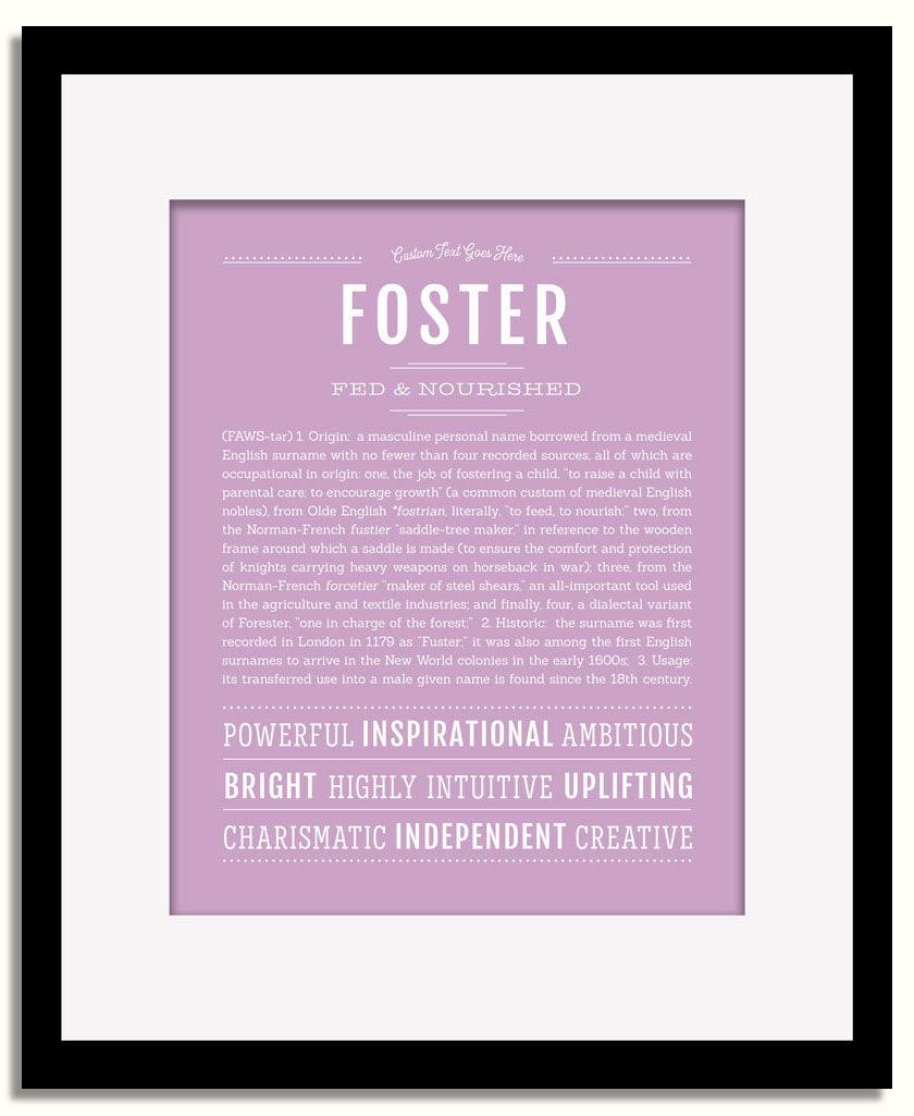 Frame Options | Lilac | Black Frame, Matted