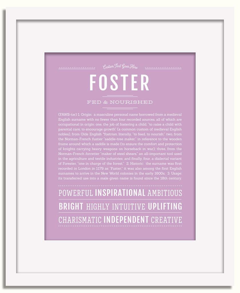 Frame Options | Lilac | White Frame, Matted