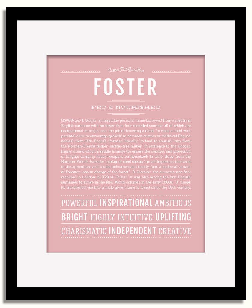 Frame Options | Dusty Rose | Black Frame, Matted