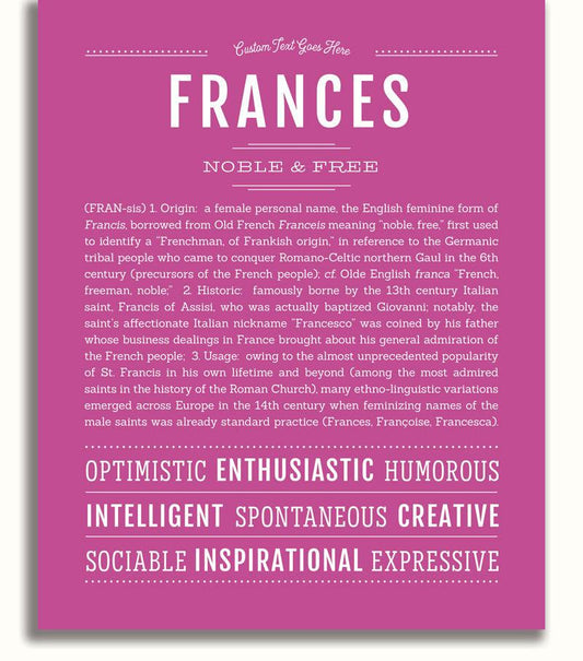 Frame Options | Dark Pink | No Frame
