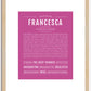 Francesca | Name Art Print