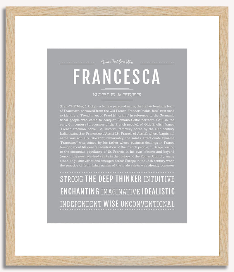 Francesca | Name Art Print