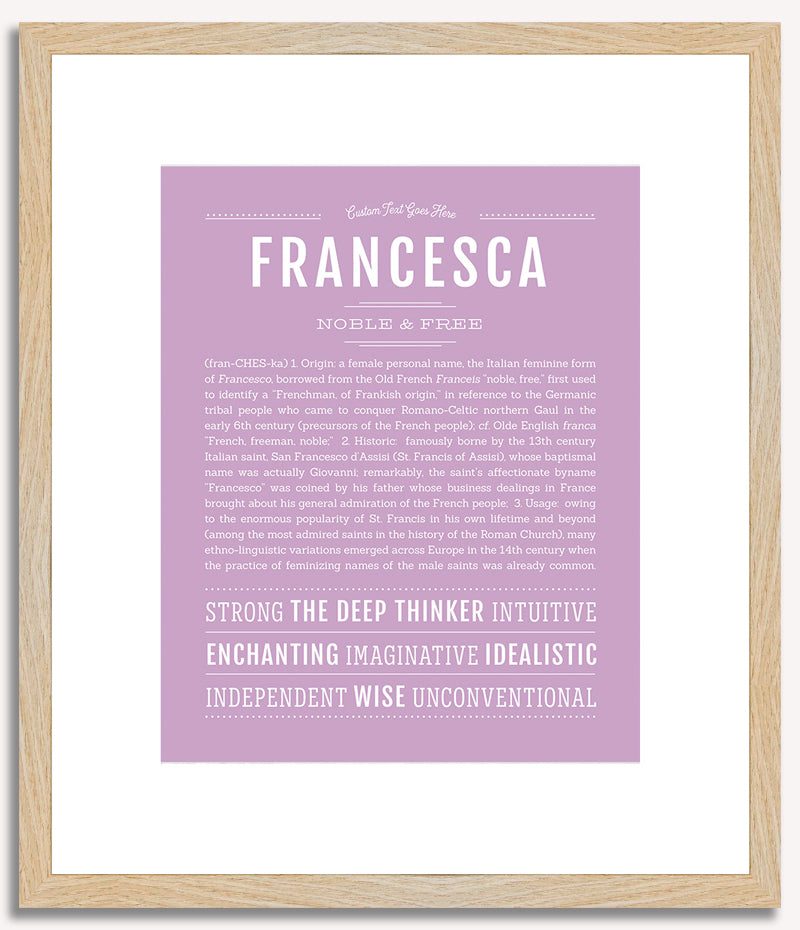 Francesca | Name Art Print