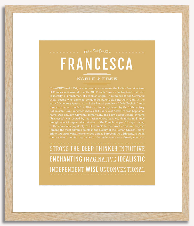 Francesca | Name Art Print