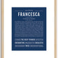 Francesca | Name Art Print