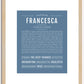 Francesca | Name Art Print